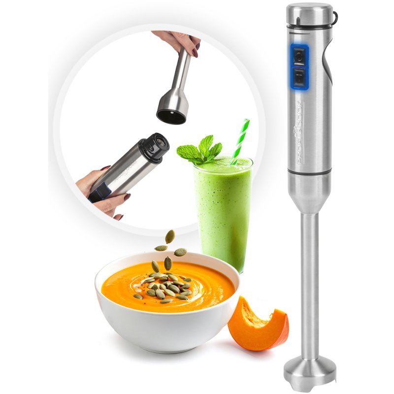 PROFI COOK mixeur plongeant PC-SM 1317, 1000 watts, acier inoxydable